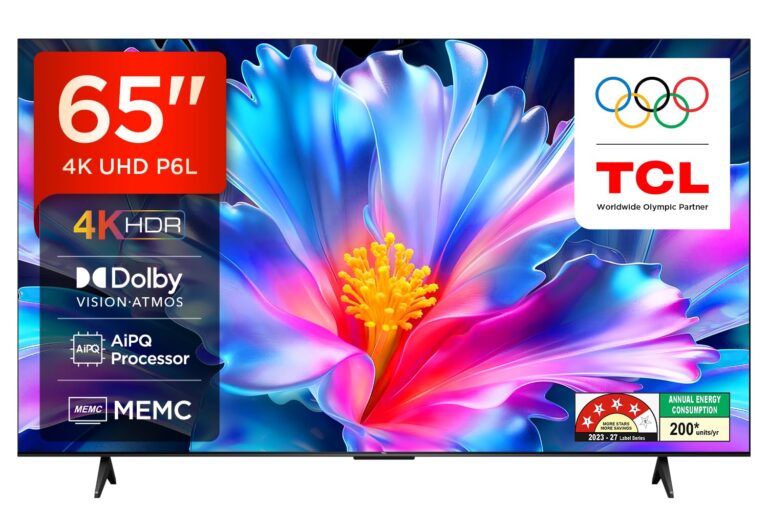 TCL 65P6L 65 inch 4K Ultra HD Smart LED Google TV (65P6L)