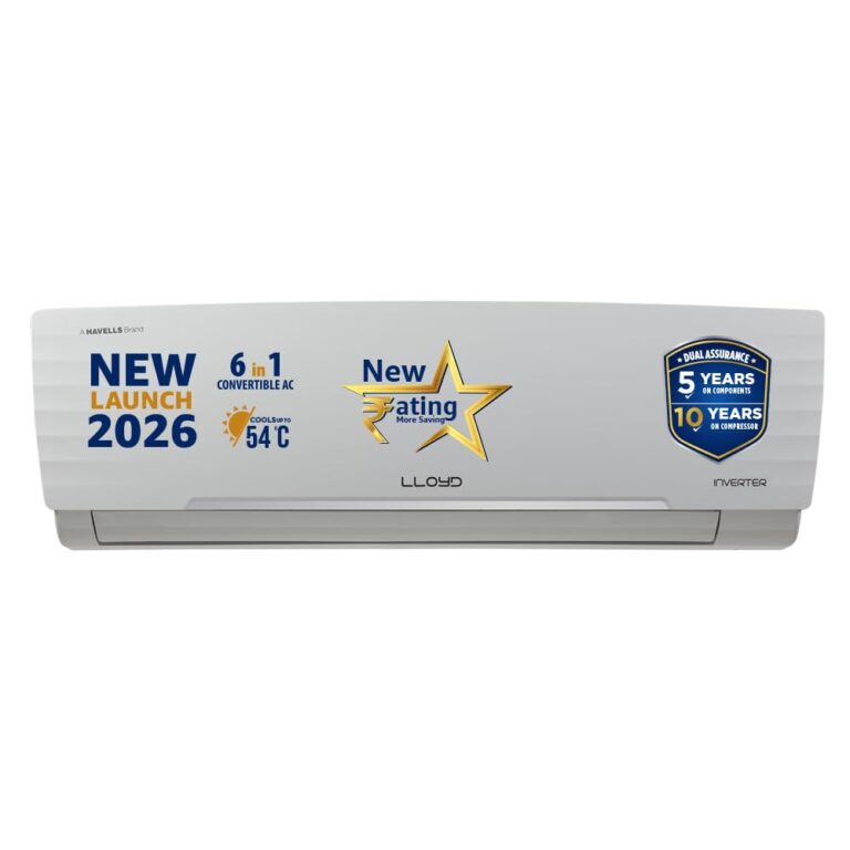 Lloyd 1.5 Ton 5 Star Inverter Split AC GLS18I5FWSLR