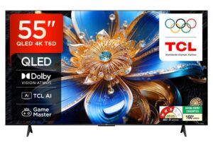 TCL 55 inch QLED 4K Smart Google TV