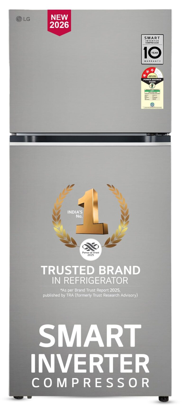 LG 260L 3 Star Frost Free Double Door Refrigerator