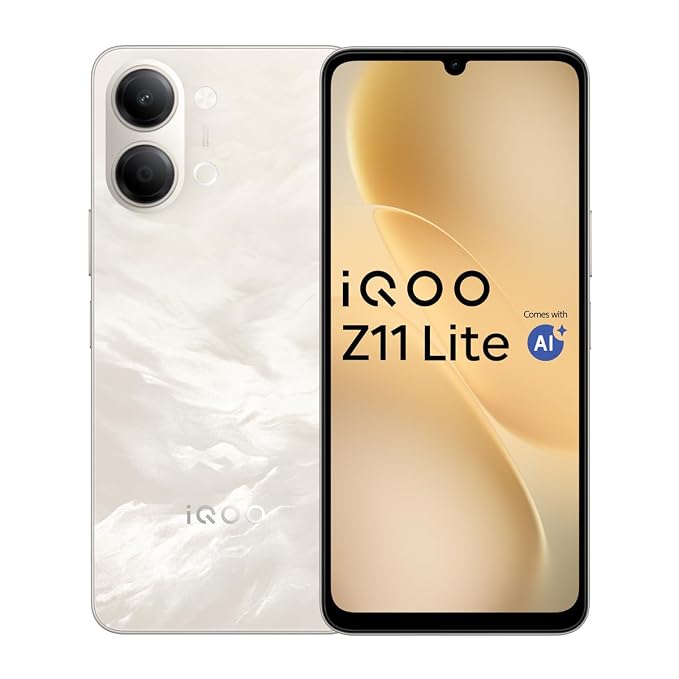 iQOO Z11 Lite 5G (Solar Flame, 6GB RAM, 128GB Storage)