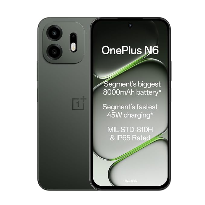 OnePlus N6 5G (Midnight Green, 6GB RAM, 128GB Storage)