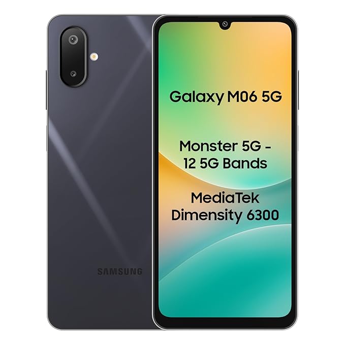 Samsung Galaxy M06 5G (Sage Green, 4GB RAM, 64GB Storage)