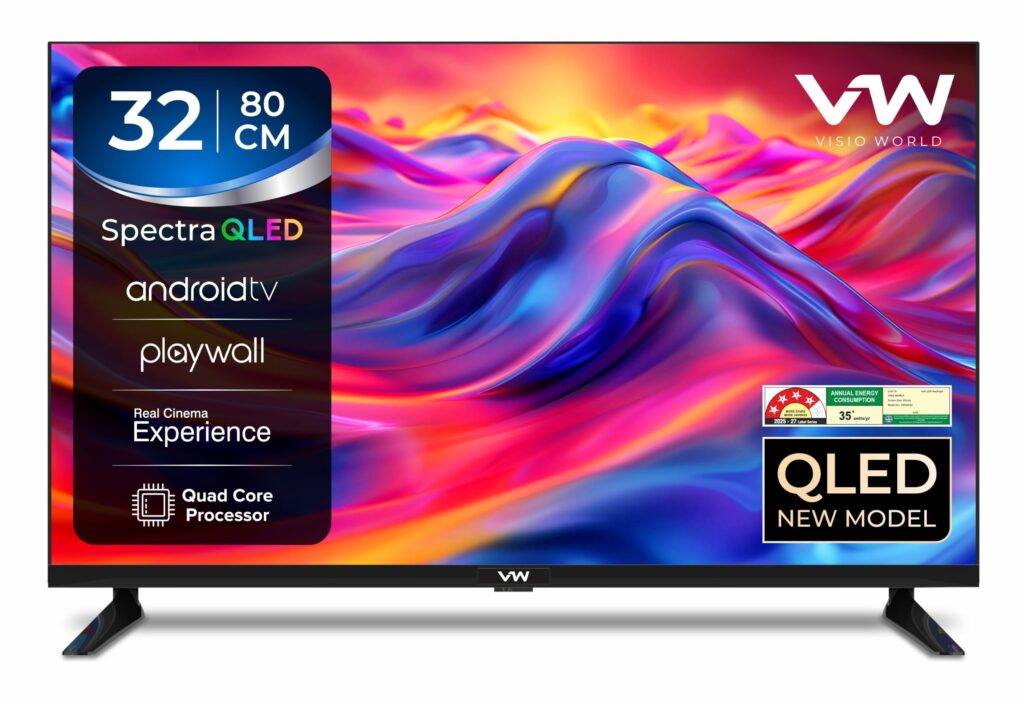 Visio World 80 cm (32 inches) Spectra Series HD Ready Smart QLED Android TV VW32AQ3