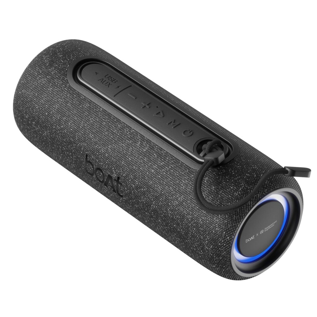 boAt Stone 350 Pro Plus 16W Signature Sound, Up to 8 Hours Playtime, IPX5 Resistance, Type-C Charging, TWS for 2X Power, Built-in Mic, Voice Assistant Wireless Bluetooth Speaker (Carbon Black)